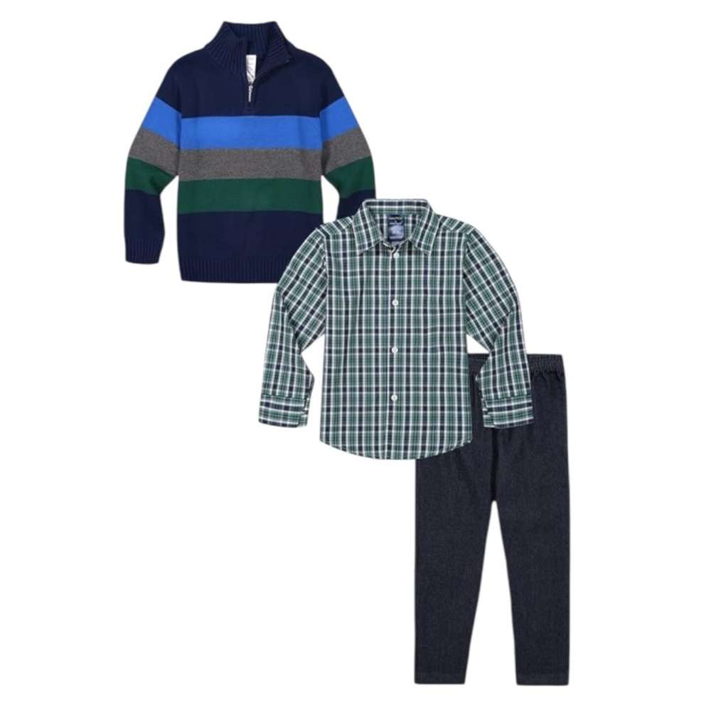 NWT Nautica Boys 3 Piece‎ Set Dress Clothes Thanksgiving Christmas Holidays